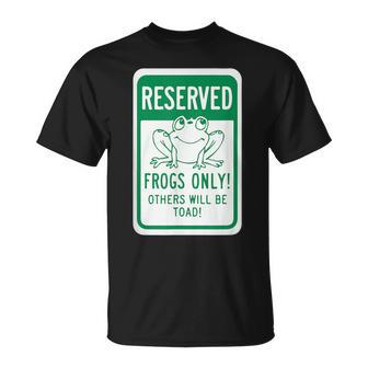 Frogs OnlyOthers Will Be Toad- Frog Pun Tシャツ - Kawaiitshirt
