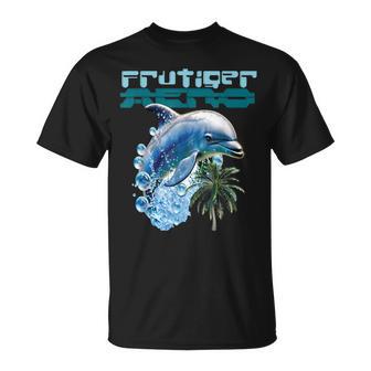 Frutiger Aeroplashy Dolphin Y2k 美的グラフィックデザイン Tシャツ - Kawaiitshirt