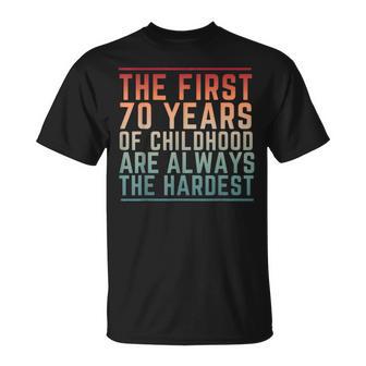 70 Birthday Legend Turning 70Yr Humor Retro 1956 T-Shirt | Mazezy