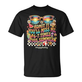Admit It You'll Miss Me 6-7 Times This Summer Retro T-Shirt - Thegiftio UK
