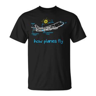 Aerospace How Planes Fly Air Magic Flight Crew Tシャツ - Kawaiitshirt