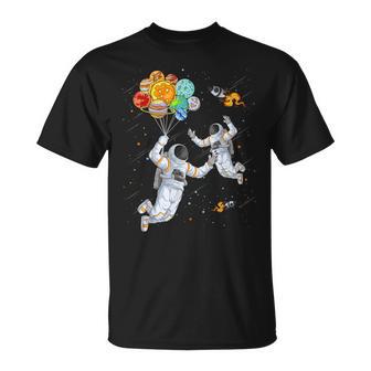 Astronaut Dad & Son Daughter Galaxy Lover Fathers Day T-Shirt - Thegiftio UK