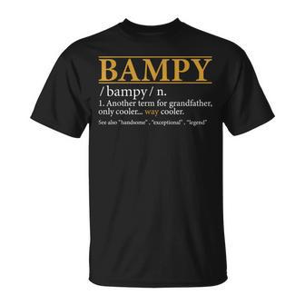 Bampy Definition Fathers Day Grandpa T-Shirt - Monsterry