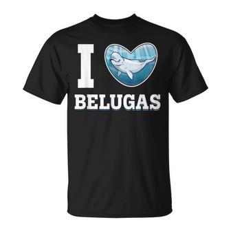 Beluga Lover White Whale Aquatic Animals Beluga Whale T-Shirt - Thegiftio UK