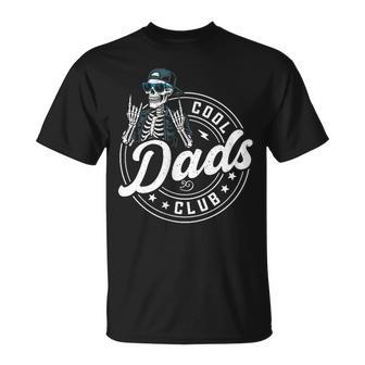 Cool Dads Club Skeleton Dad Father's Day T-Shirt - Monsterry