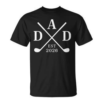 Dad Est 2026 Father 2026 Loading New Dad Golf Pocket T-Shirt - Monsterry