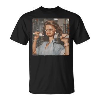 Disgusting Gym Girl Vintage Workout Meme Humor Fitness T-Shirt | Mazezy