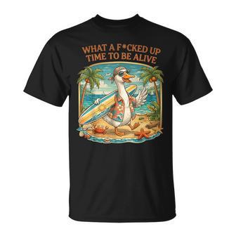 Gooseurf Beachummer なんてワイルド・タイム・ア・ワイルド・タイム・ア・アライブだ Tシャツ - Kawaiitshirt