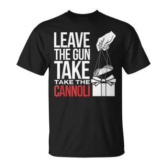 Leave The Gun Take The Cannoli メンズ レディース イタリア国旗 Tシャツ - Kawaiitshirt