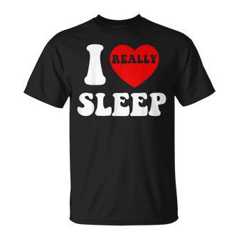 I Loveleep Heart Naps Lazy Relaxing For Men Tシャツ - Kawaiitshirt