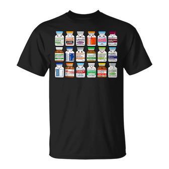 Medication Vial Pharmacist Pharmacy Technician Nursing T-Shirt - Thegiftio UK