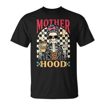 Motherhood Skeleton Tired Mom Life Women T-Shirt | Mazezy