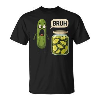 Pickle Bruh Meme Humor Cucumber Boys Girls T-Shirt - Thegiftio