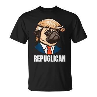 Republican Pug Political Dog Repuglican Women T-Shirt - Thegiftio UK
