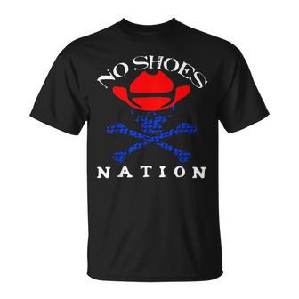 Sayings ShoesNo Shoes No Nation T-Shirt - Thegiftio UK