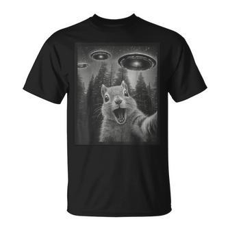 Squirrel Selfie Alien Ufo For Boy Kid T-Shirt - Thegiftio UK
