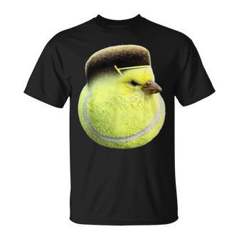 Tennis Ball Bird Bossie Fade Haircut Meme T-Shirt - Thegiftio UK