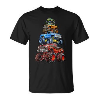 Vintage Monster Truck Tower Boy Toddler Kid T-Shirt - Monsterry