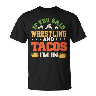 Wrestling And Tacos Wrestle Retro Boys Kids T-Shirt - Thegiftio UK