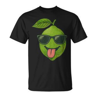 Gafas Deol Con Cara De Lima Y Lengua Divertida Camiseta unisex - Regaloses
