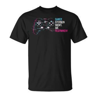 Gamerterben Nichtie Respawnen Konsole Gamer Controller T-Shirt - Seseable