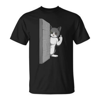 Gato Divertidooltea El Pájaro Gato Te Odia El Dedo Medio Camiseta unisex - Regaloses