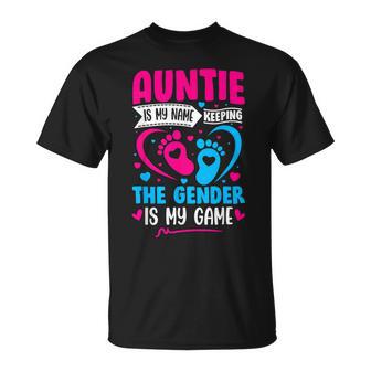Gender Reveal Idea For A Keeper Of The Gender Aunt T-Shirt - Thegiftio UK