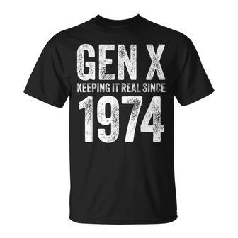 Generación X 1974 Hombres Esintage Desde 1974 Gen X Camiseta unisex - Regaloses