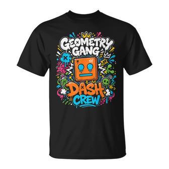 Geometry Gang Dash Crew Video Gamer T-Shirt - Thegiftio UK