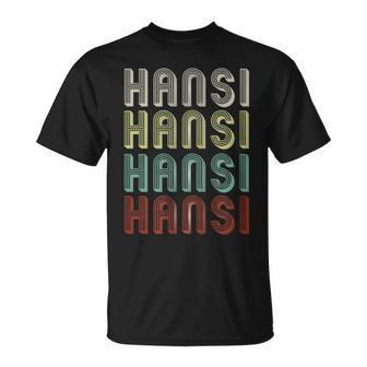 Geschenk Für Hansi Personalisierten Namen Lustiger Retro T-Shirt - Seseable