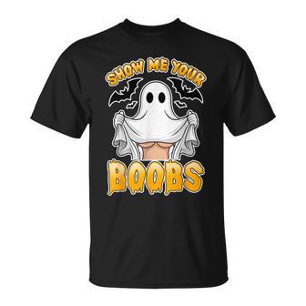 Ghost Costume Show Me Your Boobs T-Shirt - Thegiftio UK