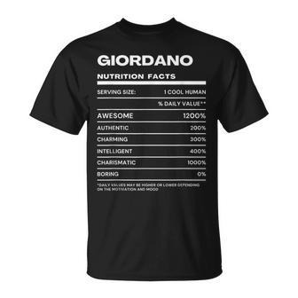 Giordano 栄養成分表示 Tシャツ - Kawaiitshirt