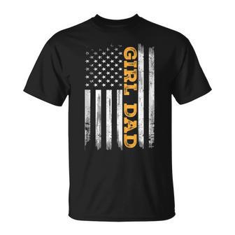 Girl Dad Father's Day Dad Daughter Dad Of Girls Outnumbered T-Shirt - Thegiftio UK