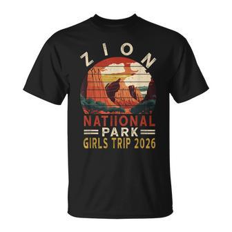 Girls Trip 2026 Zion National Park Mountain Hiking Souvenir T-Shirt - Monsterry