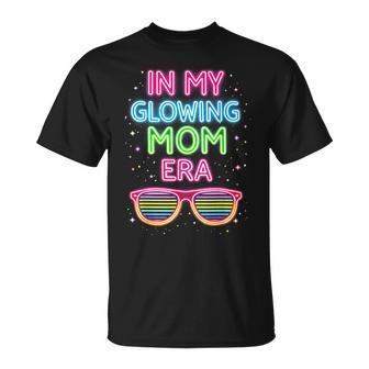 In My Glowing Mom Era Groovy Colorful Bright T-Shirt - Thegiftio UK