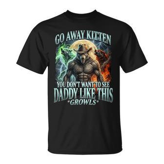 Go Away Kitten Alpha Wolf Bootleg Daddy Sigma Wolf T-Shirt - Thegiftio UK