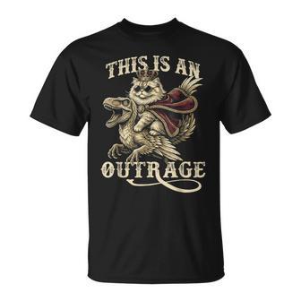 Goddammit Donut This Is An Outrage Princess Cat Meme T-Shirt - Thegiftio UK