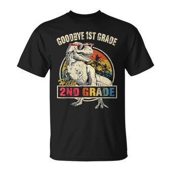 Goodbye 1St Grade Hello 2Nd Grade Graduation T Rex Boys Kids T-Shirt - Thegiftio UK