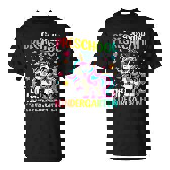 Goodbye Preschool Hello Kindergarten Graduation 2025 Unicorn T-Shirt | Seseable UK