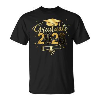 Graduate 2026 Gold Class Of 2026 Graduation Kids T-Shirt - Thegiftio