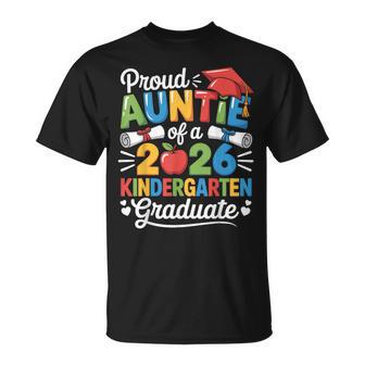Graduation Proud Auntie Of 2026 Kindergarten Graduate T-Shirt - Monsterry