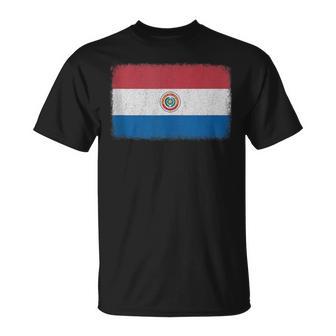 Gráfico De Bandera De Paraguay Para Hombres Es Y Niños In Mangas Camiseta unisex - Regaloses