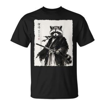 Gráfico De Tintaumi-E De Anime Japonés Mapacheamurai Guerrero Camiseta unisex - Regaloses