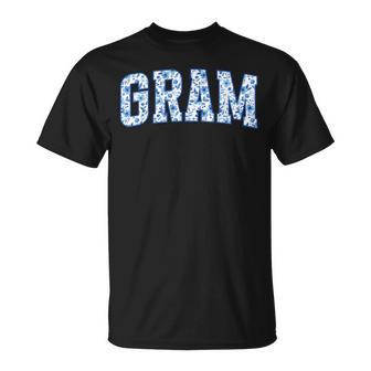 Gram Grandma Gram Grandmother Flowers Gram T-Shirt - Thegiftio