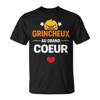 Grand Cœur Humour Drôle Homme Jeuis Un Grincheux Manche Longue T-Shirt - Cadeauxyz