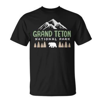 Grand Teton National Park Us Wyoming Mountain Kids T-Shirt - Thegiftio UK