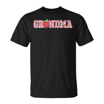 Grandma Of The Berry Sweet Birthday Strawberry Girls Family T-Shirt - Thegiftio