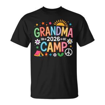 Grandma Camp 2026 Family Vacation Summer Camping Crew Kids T-Shirt - Thegiftio UK