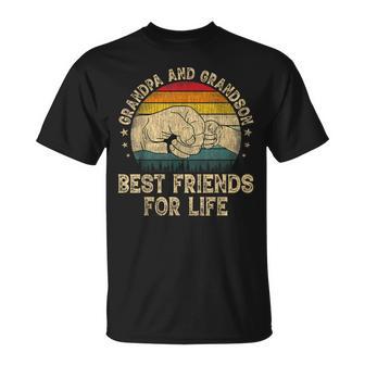 Grandpa And Grandson Best Friends For Life Father's Day T-Shirt | Seseable UK