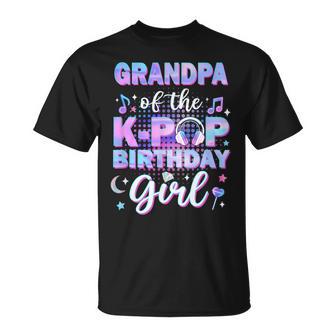 Grandpa Of The K-Pop Birthday Girl Matching Family Music T-Shirt - Monsterry